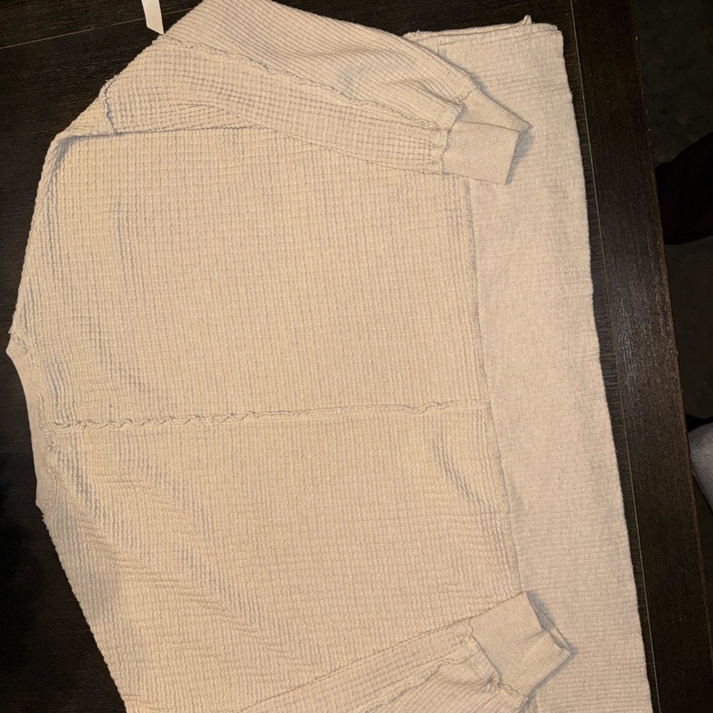Beige NYC Waffle Knit Sweater - Picture 6 of 6